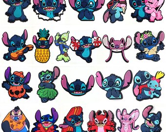 Set of 20 Adorable Stitch Croc Charms: Perfect for Adding a Whimsical Touch to Your Crocs!