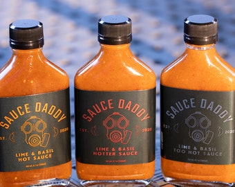 Sauce Daddy Limette & Basilikum Hot Sauce - (Hot, Hotter, Too Hot)