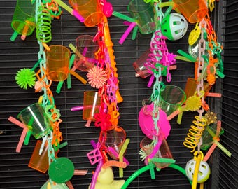 Neon Foraging Toy  for Sugar Gliders, Rat, Ferret Toys