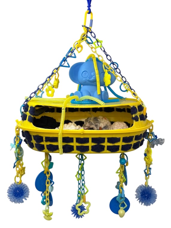 Small Animal Exotic Pet Deluxe Toy Box/ Fleece Pom Pom Ball Pit