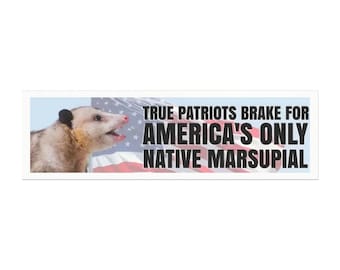 Funny Possum Car Magnet – Patriotic Bumper Decal