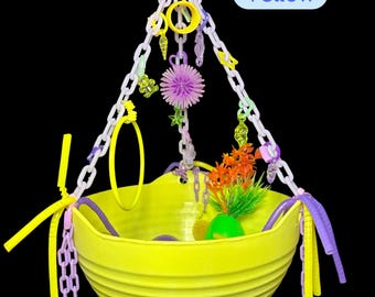 Glow-in-the-dark Foraging Toy Box – Cage Enrichment for Small Animals / Sugar Gliders, Rats