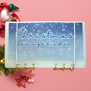 Vellum Christmas Savings Binder | Cash Stuffing | A6 Binder | Cash Envelopes | TLCKP