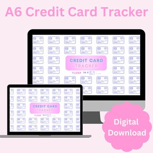 Rastreador de pagos de tarjetas de crédito A6 / DESCARGA DIGITAL / Desafío de ahorro imprimible / Deuda / Acumulación de efectivo