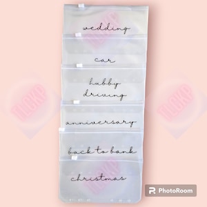 Personalised A6 Cash Envelopes | Cash Budgeting | Savings Envelopes | Zipper Wallets | Cash Stuffing | Money Saving Wallets