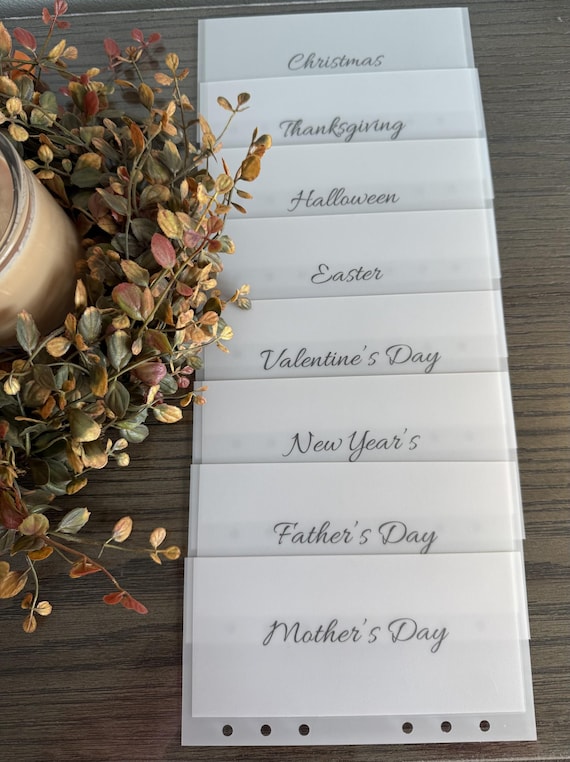 Holiday Savings Envelope Bundle: A6 Cash Stuffing Binder