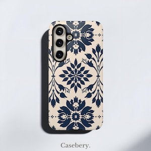 Fancy Blumen Motive Phone Case Designed für Samsung S24, S23, S22, S21, S20, S10 Elegante Robuste Hülle | Alle Modelle