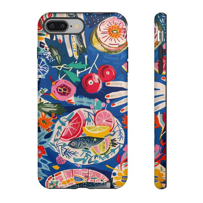 Colourful Collage Phone Case for iPhone - Trendy, Tough Dual-Layer Phone Cover image 8