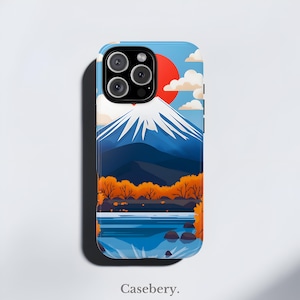 Japanese Style Aesthetic Phone Case For iPhone 8, X, XS, 11 ,12, 13, 14, 15, 16 Pro, Pro Max, Plus, Protective Tough Case, Unique Phone Case