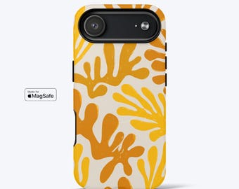 Botanical Inspired Phone Case for iPhone, MagSafe Compatible - Aesthetic, Tough Dual-Layer Phone Cover