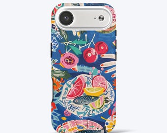Colourful Collage Phone Case for iPhone - Trendy, Tough Dual-Layer Phone Cover