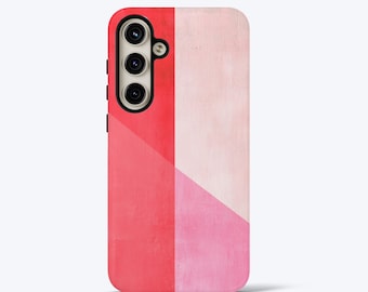 Pink Finesse Phone Case For Samsung S26, S25, S24, S23, S22, S21, S20, Ultra, Plus, FE, Aesthetic Protective Tough Case