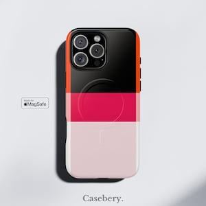 Finesse Stylish Phone Case Compatible with MagSafe For iPhone 14, iPhone 15, iPhone 16, Pro, Pro Max, Plus, Aesthetic Tough Magnetic Case