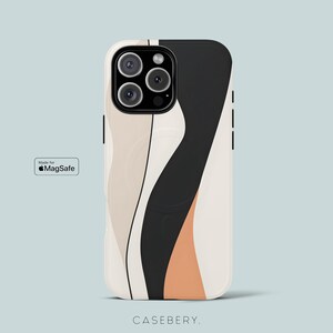Luxury Abstract Phone Case MagSafe Compatible For iPhone 14, iPhone 15, iPhone 16, Pro Max, Plus, Aesthetic Protective Tough Magnetic Case