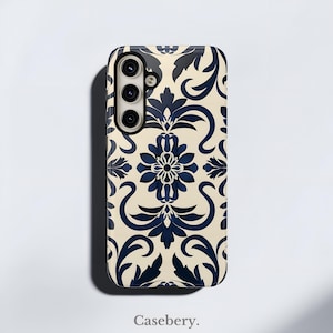 Elegante Blumenmotive Handyhülle für Samsung S24, S23, S22, S21, S20, S10 Tough Case | Alle Modelle