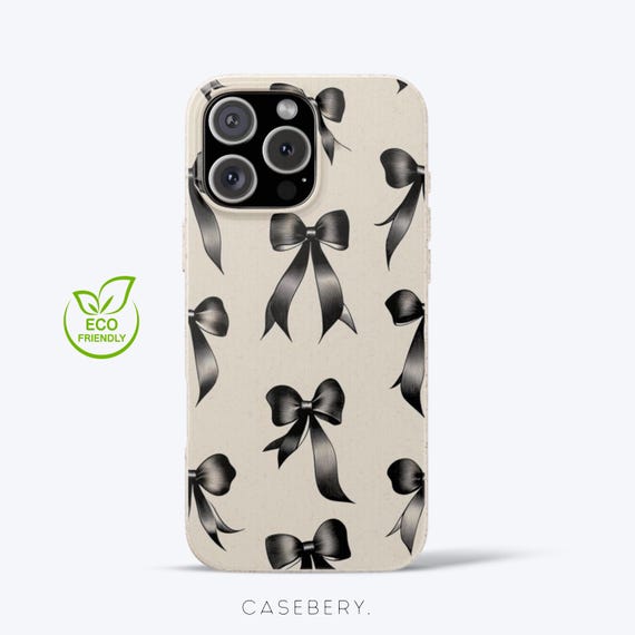 Ribbon Bows Eco-Friendly Phone Case for iPhone 11, 12, 13, 14, 15, 16, Pro, Pro Max, Plus, & Samsung S20, S21, Biodegradable Phone Case Ribbon Bows Eco-Friendly Phone Case for iPhone 11, 12, 13, 14, 15, 16, Pro, Pro Max, Plus, & Samsung S20, S21, Biodegradable Phone Case