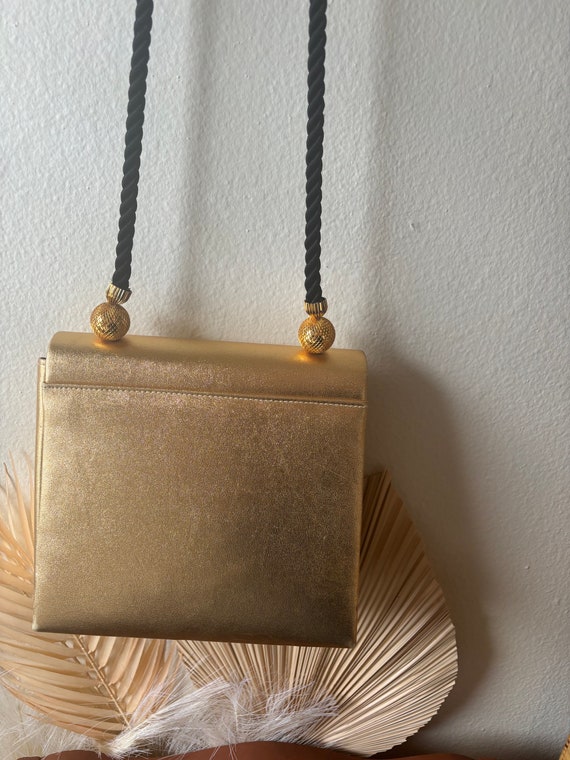 Vintage Gold Crossbody, Boho Crossbody, Disco Cro… - image 8