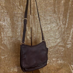 Vintage Gianni Bernini Brown Shoulder Bag, Vintage Leather Bag, Vintage Shoulder Bag