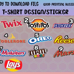 snacks chocolate digital file design for t-shirt ready to download good for sticker and t-shirt printing urban t-shirt design png file