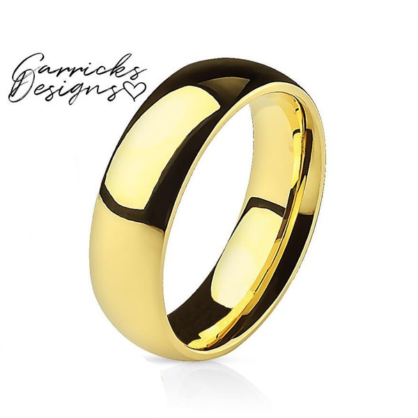 Men's Gold Wedding Ring or Promise Ring - Guys Promise Ring - Guys Wedding Ring