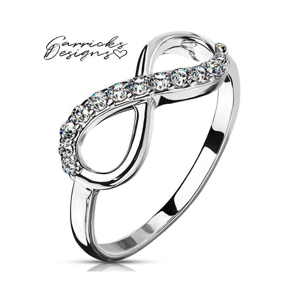 Women's Infinity Promise Ring Wedding Ring - Infinity Promise Ring For Her