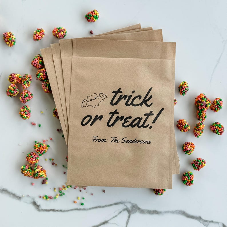 Custom Halloween Candy Bag Idea For Halloween Spooky Girl Gifts