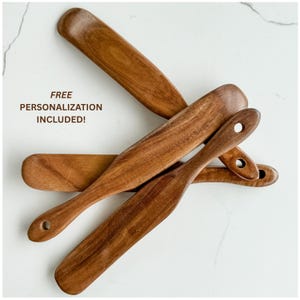 Wooden Spurtle For Sourdough Starter Teakwood Spatula For Bread Baking And Cooking Utensil For Kitchen Gift For Bread Baker Tool For Kitchen