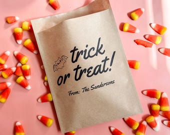 Halloween Candy Bag For Party Favor Halloween Custom Party Favor Bag Custom Personalized Treat Bag For Kids Party Halloween Decoration Ideas
