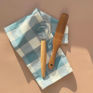 Metal Dough Whisk With Wooden Handle Stainless Steel Whisk For Bread Making Baking Tool Ideal Gift For Chef Baker Kitchen Utensil Durable Construction Perfect For Mixing Dough Professional Quality Baking Essential Tool