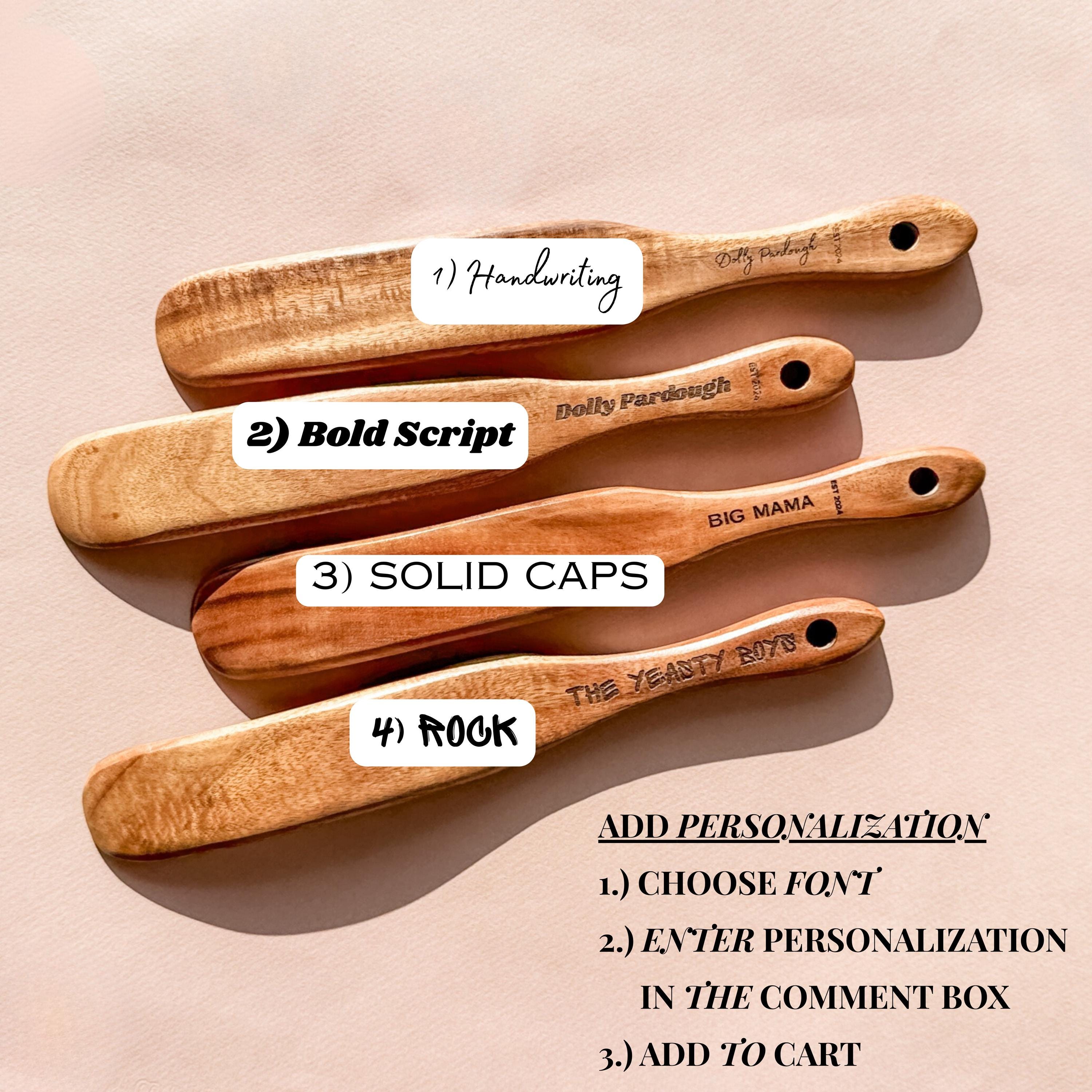 TRACOMPAN Spatola In Legno Di Teak 28 Cm Per Pasta Madre – Utensile Da Forno, Raschietto Per Impastare, Paletta Per Barattoli, Ecologica E Resistente