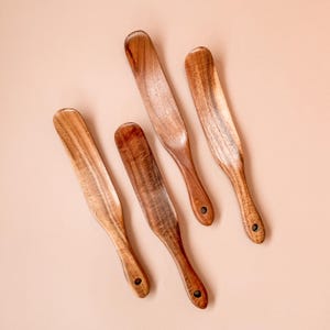 Teakwood Stirring Spatula for Sourdough Starter Bread Gift Mom Wooden ...