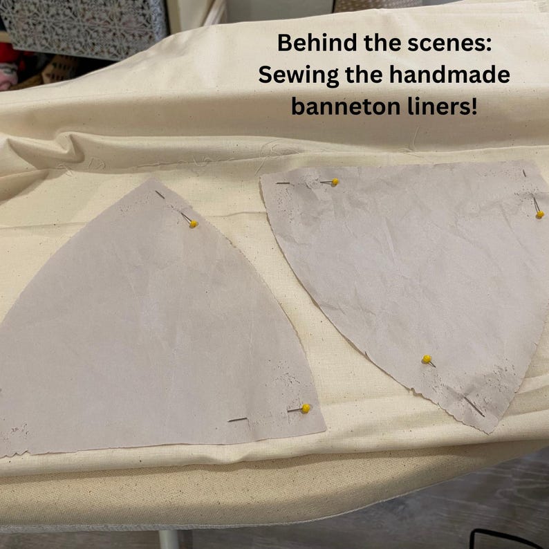 sewing handmade banneton basket liners