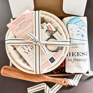 Gift For Bread Baking Friend Sourdough Gift Idea For Baker Mom Gift Custom Kitchen Towel New Home Gift Idea For Kitchen Gift Set For Cook