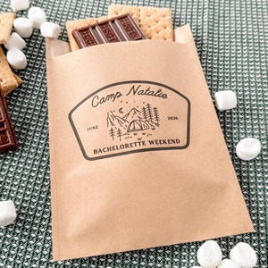 Camp Theme Hen Party Treat Bag Camp Bride Favor Bag For Smores