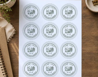 Camp Bach Custom Sticker Last Trail Before The Veil Decal Bachelorette Party Personalized Cup Label Green Camping Theme Accessories Bride