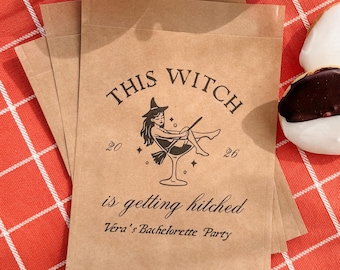 This Witch Is Getting Hitched Bachelorette Party Favor Idea For Bride Coven Gift Personalized Girl Trip Halloween Theme Accessories Idea