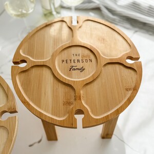 Wine and Cheese Gift For Wine Lover Portable Charcuterie Board