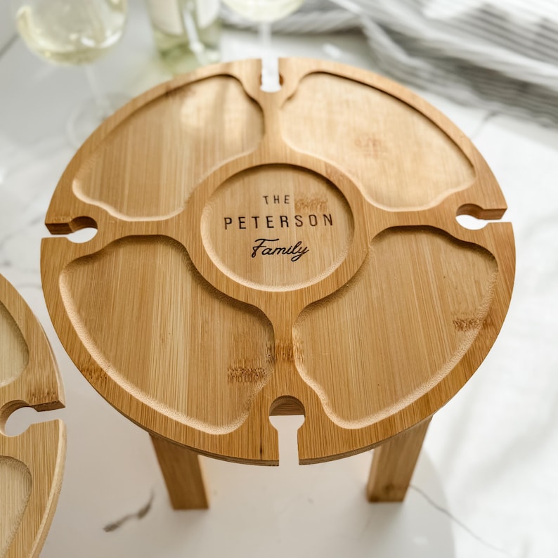 Wine and Cheese Gift For Wine Lover Portable Charcuterie Board