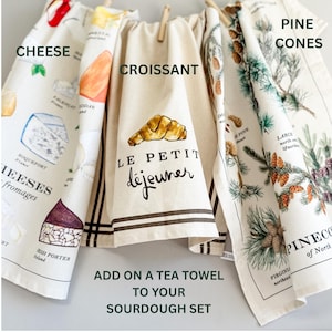 Sourdough Starter Set for Baker Housewarming Gift Home Baker Gift Idea for Her Sourdough Basket for Bread Baking Kit Newlywed Keepsake Gift image 8