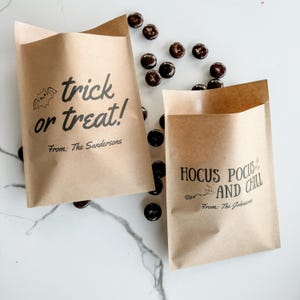 Halloween Party Treat Bag Personalized Favor Bag