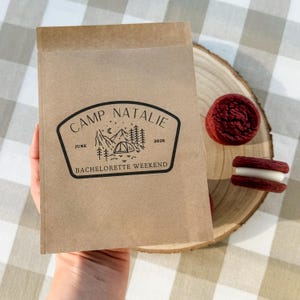 Favor Bag Personalized Camp Theme Hen Party Treat Bag