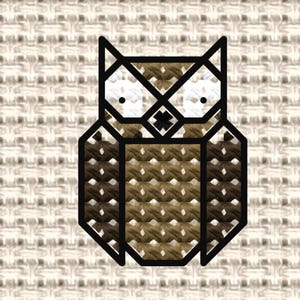 Miniature Owl - Counted Cross Stitch chart
