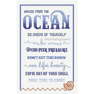 Advice from the Ocean - Counted Cross Stitch chart