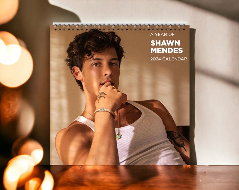 Shawn 2024 Calendar Mendes 2024 Wall Calendar Celebrity Etsy UK