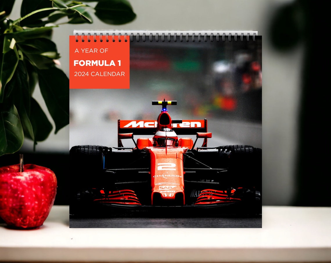F1 2024 Calendar Formula Car Racing 2024 Wall Calendar Speed Etsy Israel