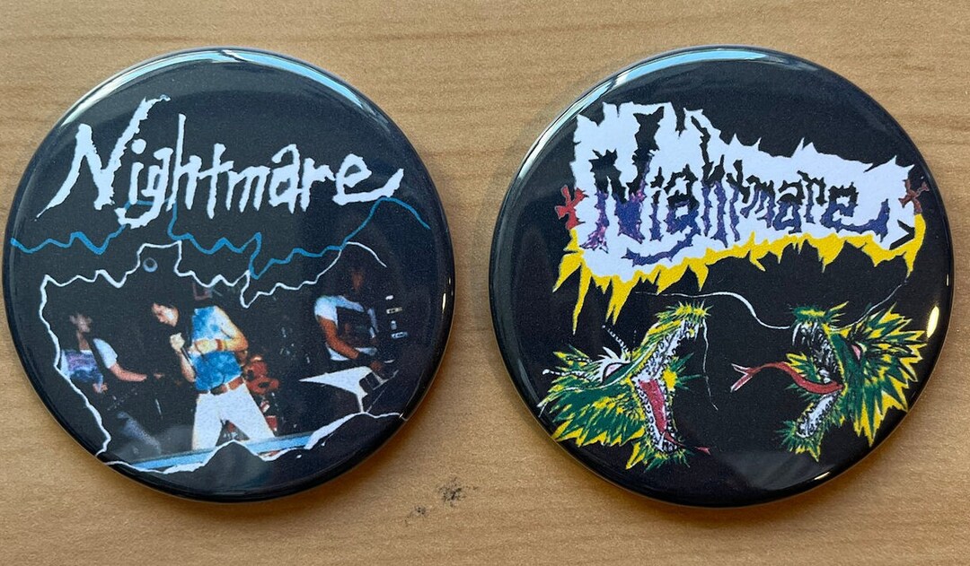 Defector Punk NIGHTMARE Japanese Hardcore Punk Pin Badge Button Gauze Defector ...