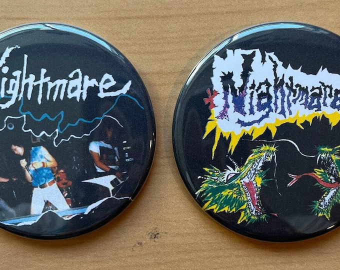 Defector Punk NIGHTMARE Japanese Hardcore Punk Pin Badge Button Gauze Defector ...