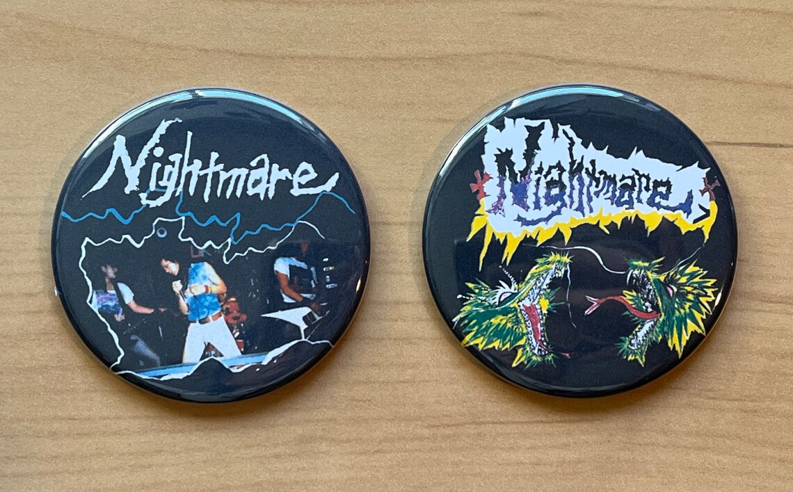 Defector Punk NIGHTMARE Japanese Hardcore Punk Pin Badge Button Gauze Defector ...