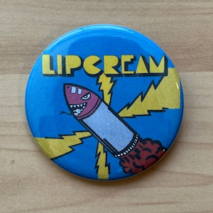 LIP CREAM Japanese hardcore punk pin badge button outo death side zouo the comes systematic death lonely rock disclose 9 shocks terror mobs