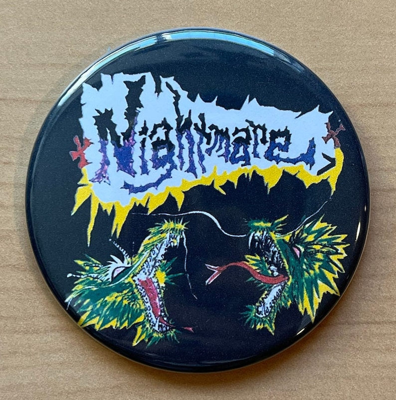 Defector Punk NIGHTMARE Japanese Hardcore Punk Pin Badge Button Gauze Defector ...